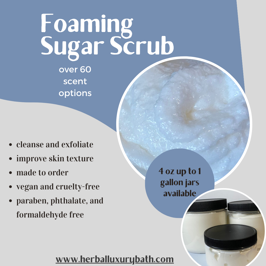 Unlabeled 4 oz Foaming Scrub. Wholesale. Private label. Resell as your ...