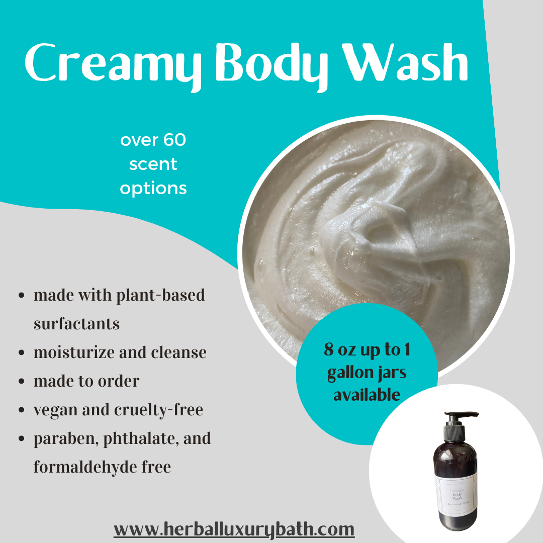 Unlabeled Wholesale Creamy Body Wash. Label and resell as your own
